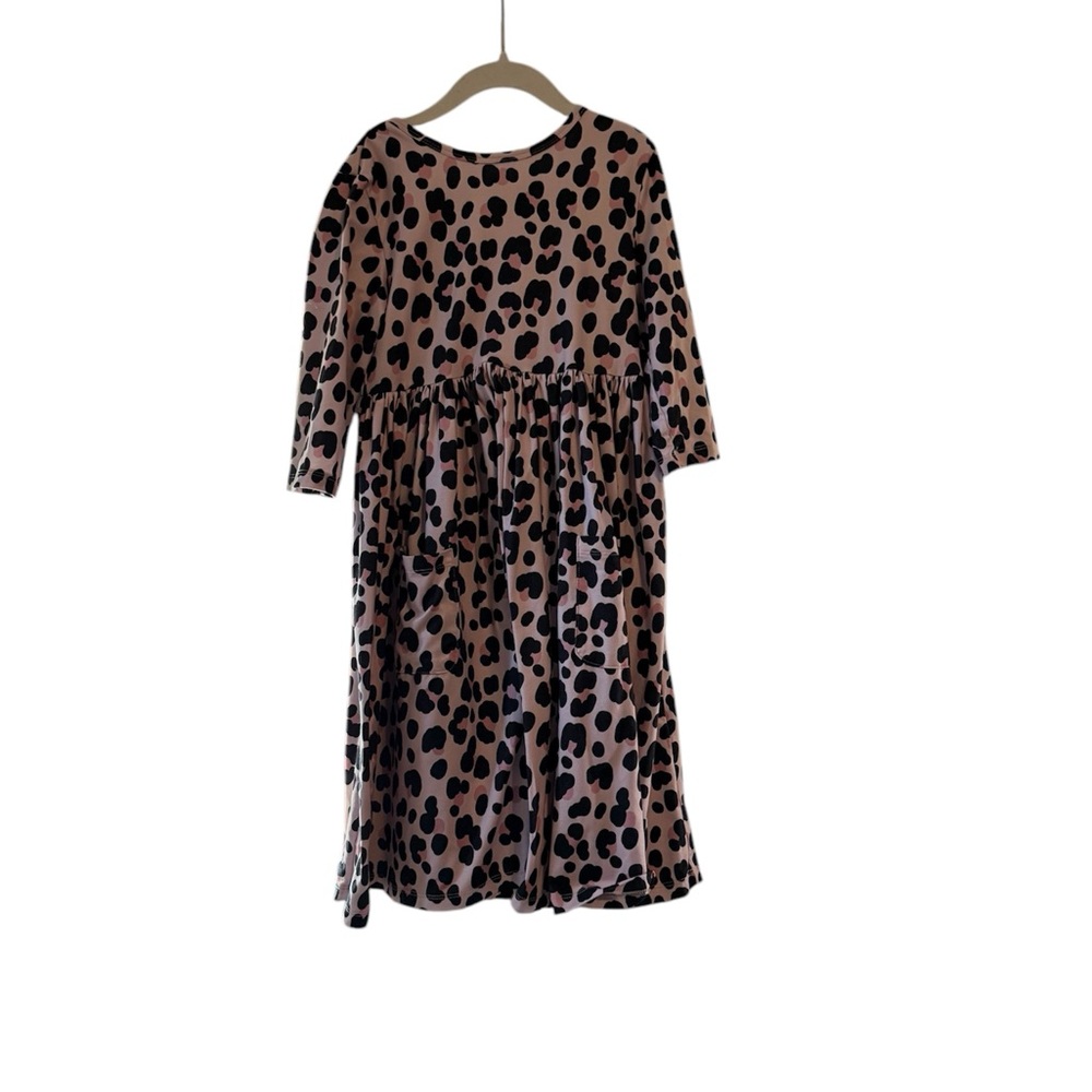 Mila & Rose Leopard Print Kids Dress